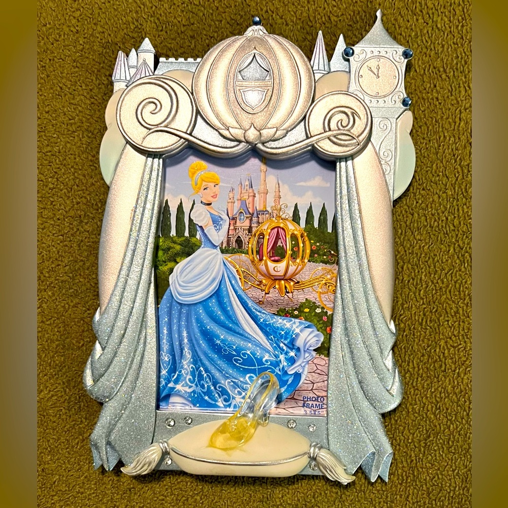 Disney Parks Cinderella Photo Frame - Cinderella, Carriage, Glass Slipper - 4x6